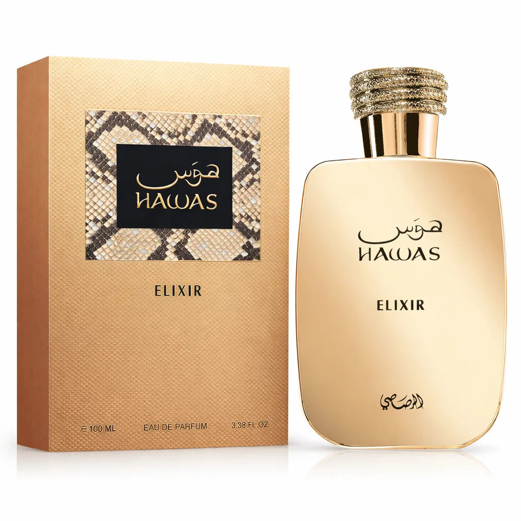 Rasasi Hawas Elixir Eau de Parfum 100 ml – Parfum Oriental Boisé Ambré pour Homme