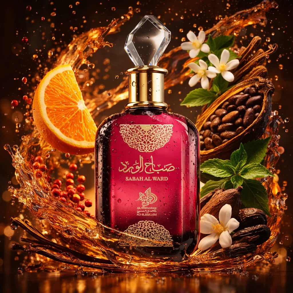 Al Wataniah Sabah Al Ward Eau de Parfum Femme 100ml – Parfum Oriental Floral Vanille