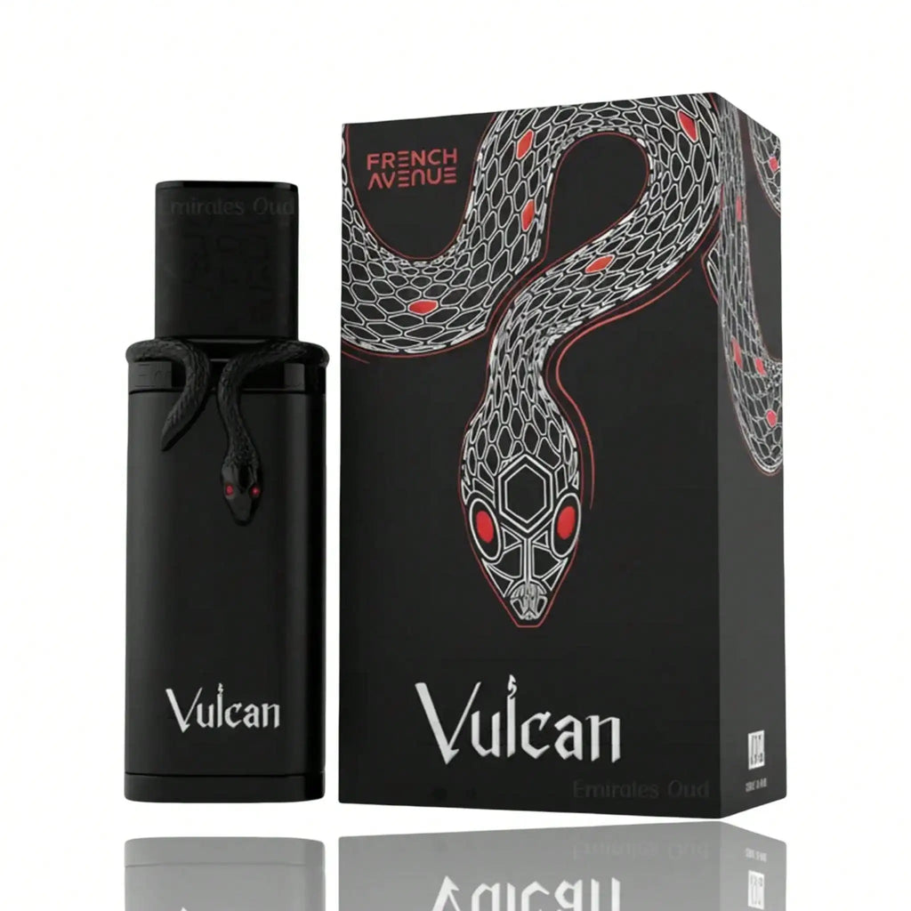 French Avenue Vulcan Black Friday Eau de Parfum 100ml – Unisexe – Safran, Pomme, Rose, Patchouli, Mousse & Musc