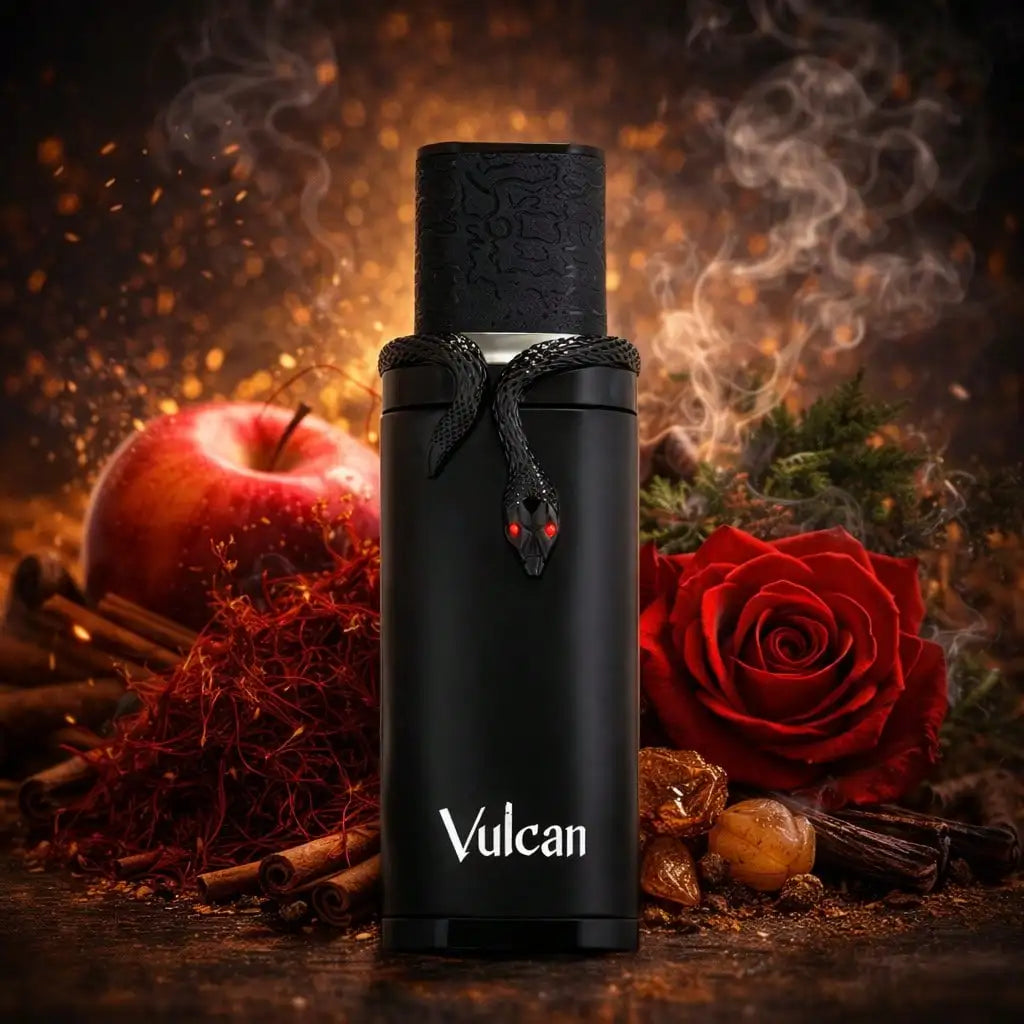 French Avenue Vulcan Black Friday Eau de Parfum 100ml – Unisexe – Safran, Pomme, Rose, Patchouli, Mousse & Musc