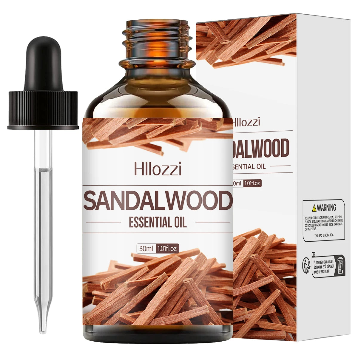 Huile essentielle de bois de santal, 100ml/60ml/30ml, pour la fabrication de bougies, diffuseurs de savon, huile parfumée d'aromathérapie