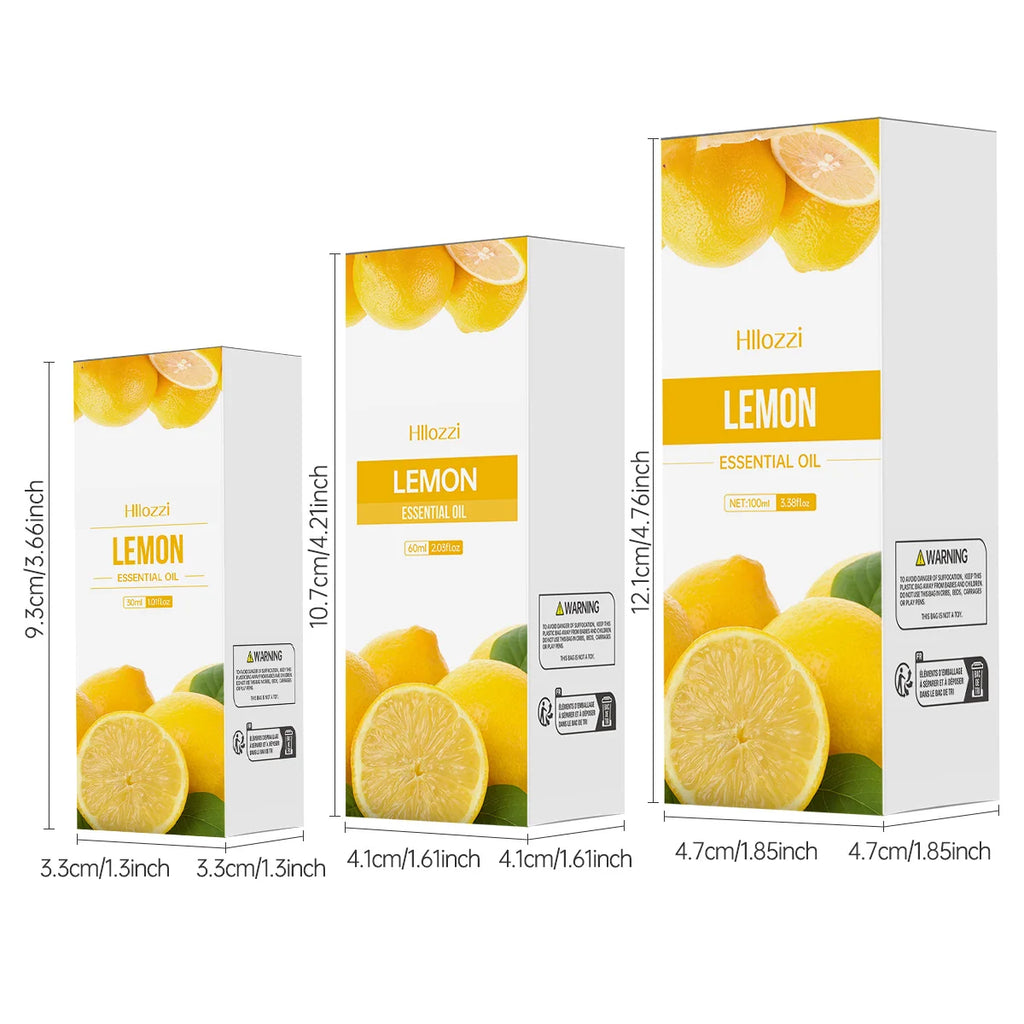Huile essentielle de citron 100ml/60ml/30ml, huile essentielle de citron, soins du corps, soins capillaires, aromathérapie, fabrication de savon, diffuseurs