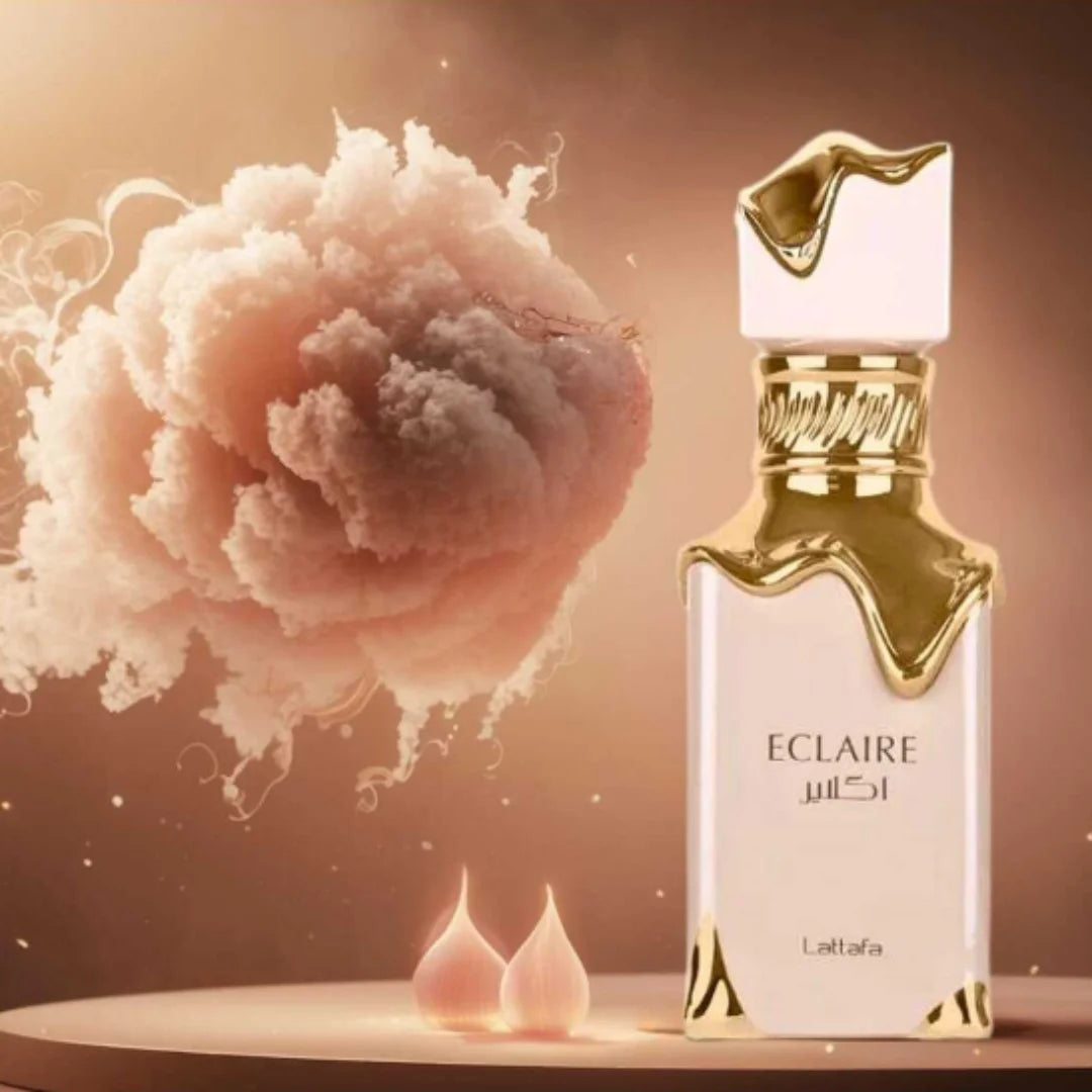 Lattafa Eclaire 3.4oz/100ml Eau de Parfum Spray Ice Cream Parfum Arabe Glacé Cadeau pour Femme EDP Spray Parfum Phéromone
