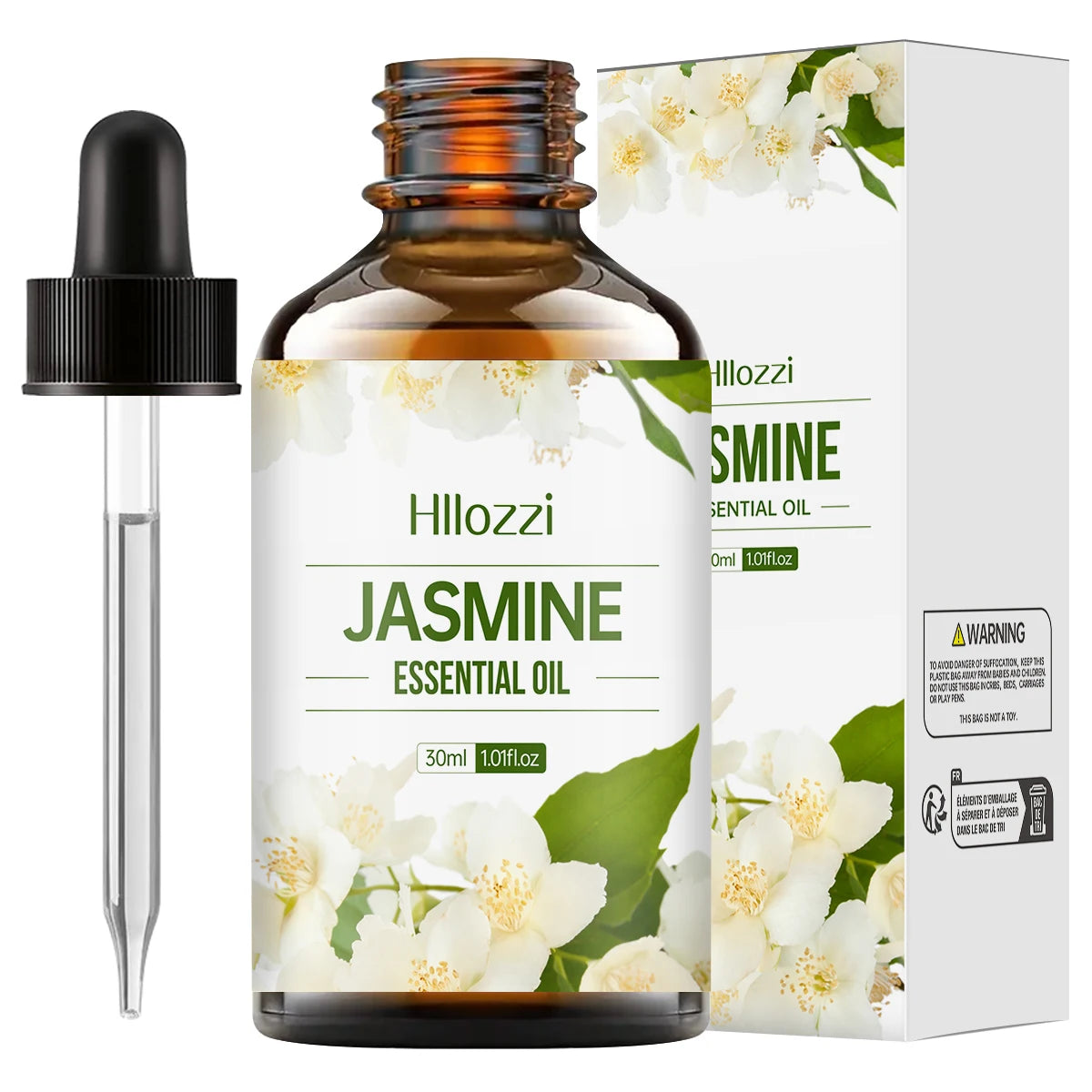 Huile essentielle de jasmin, 100ml/60ml/30ml, aromathérapie, huile essentielle multifonctionnelle, diverses scènes, riche en saveur, hydratante