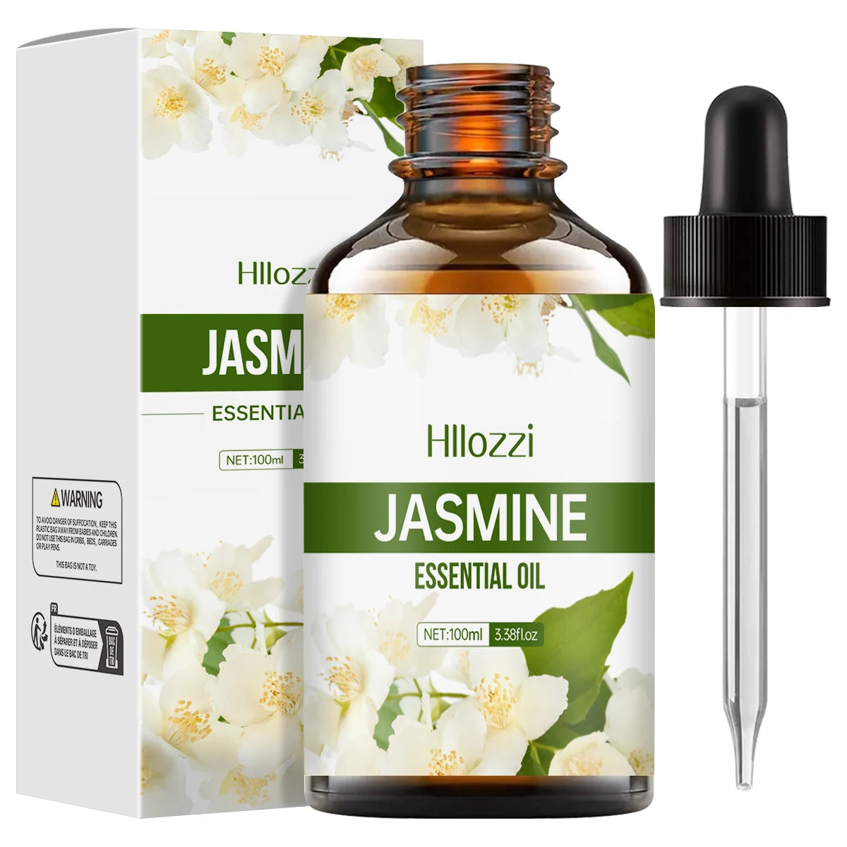 Huile essentielle de jasmin, 100ml/60ml/30ml, aromathérapie, huile essentielle multifonctionnelle, diverses scènes, riche en saveur, hydratante