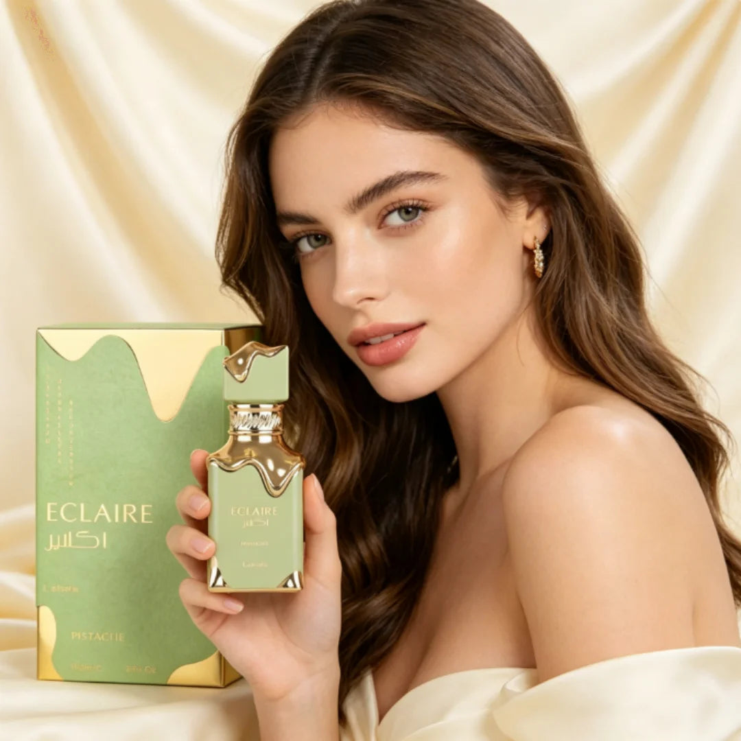 Lattafa Eclaire 3.4oz/100ml Eau de Parfum Spray Ice Cream Parfum Arabe Glacé Cadeau pour Femme EDP Spray Parfum Phéromone