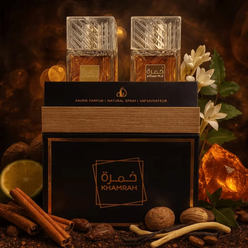 LATTAFA - COFFRET KHAMRAH & KHAMRAH QAHWA 50ML*2 - EAU DE PARFUM MIXTE