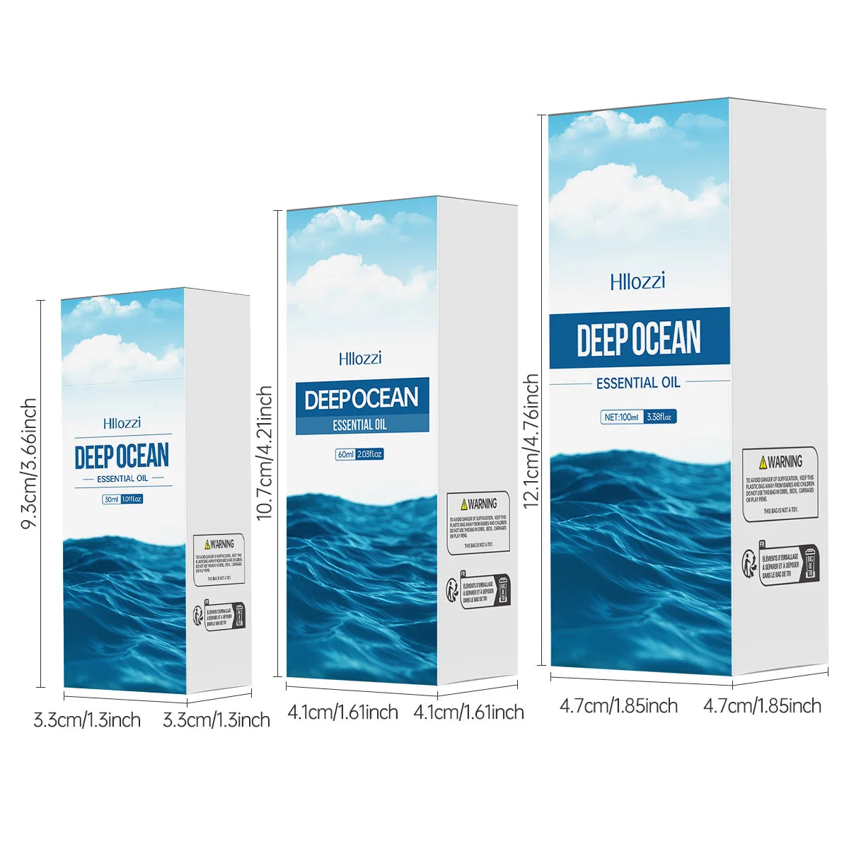 100 ml/60 ml/30 ml huile essentielle de mer profonde huiles essentielles de parfum huiles de parfum parfum longue durée aromathérapie savon humidificateur