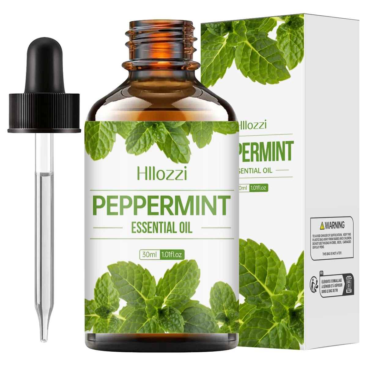 100 ml/60 ml/30 ml huile essentielle de menthe poivrée hydratante multifonctionnelle huile essentielle aromathérapie bougie diffuseur de voiture