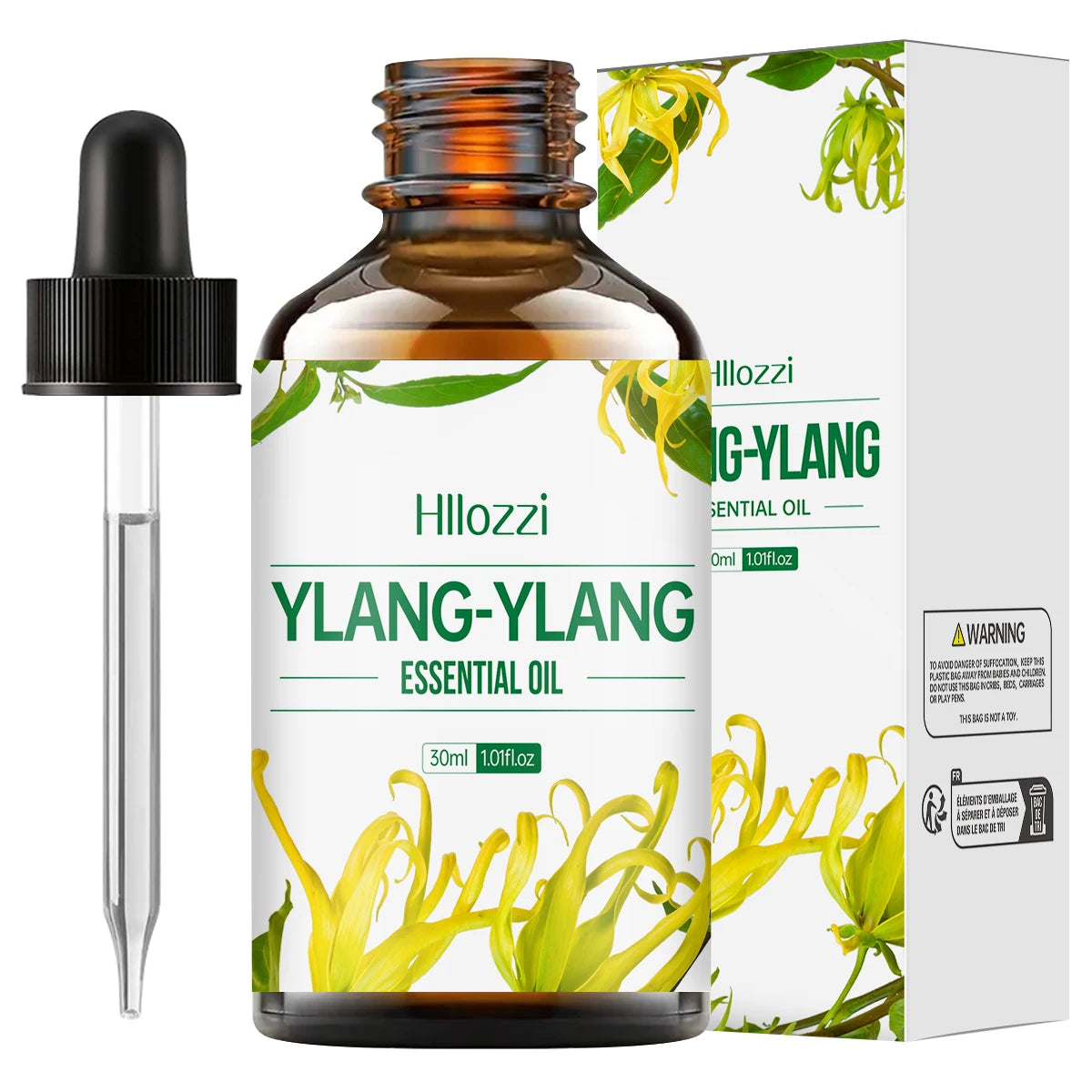 Huile essentielle de Ylang Ylang 100ml/60ml/30ml, pour les soins de la peau, les soins du corps, l'hydratation, parfum longue durée, essentiel multifonctionnel