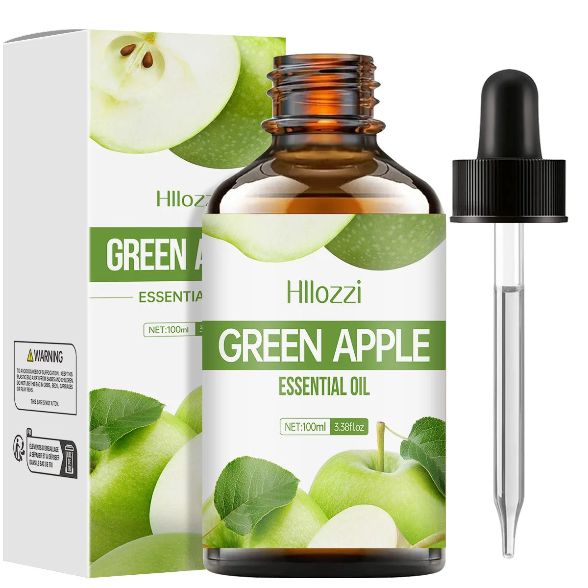 100 ml/60 ml/30 ml huile essentielle de pomme verte huile essentielle de fruit aromathérapie aromathérapie huile essentielle humidificateur diffuseur
