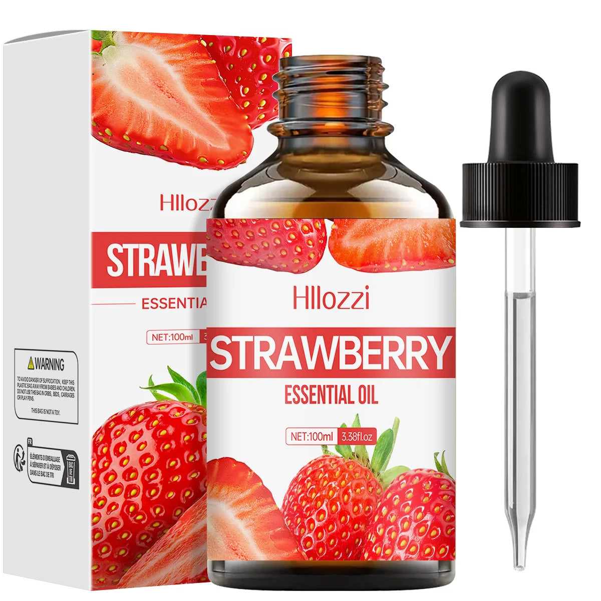 100 ml/60 ml/30 ml huile essentielle de fraise huile essentielle de fruit aromathérapie aromathérapie huile essentielle humidificateur diffuseur