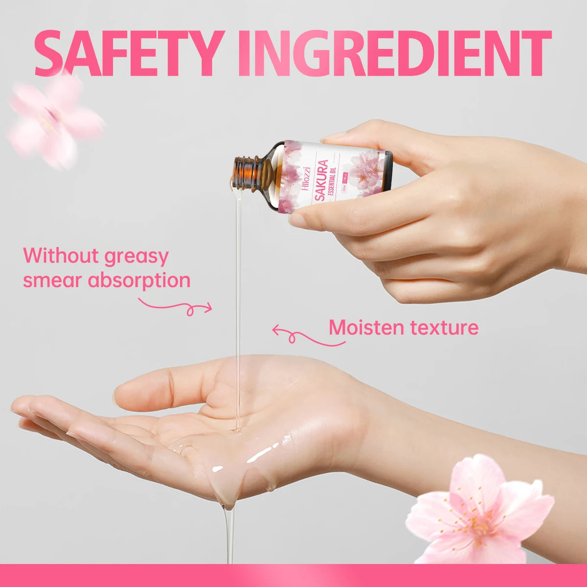 L'huile essentielle de fleur de cerisier 100ml/60ml/30ml convient aux soins de la peau du visage, aux soins du corps, à l'aromathérapie, à l'aromathérapie