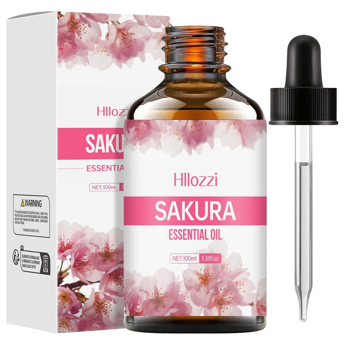L'huile essentielle de fleur de cerisier 100ml/60ml/30ml convient aux soins de la peau du visage, aux soins du corps, à l'aromathérapie, à l'aromathérapie