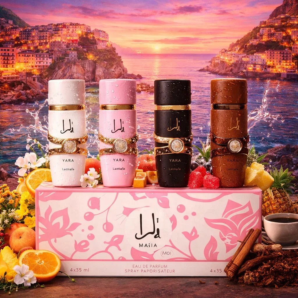 Coffret de Parfums Lattafa YARA & ASAD – Collection Orientale Gourmande | 4*35 ml