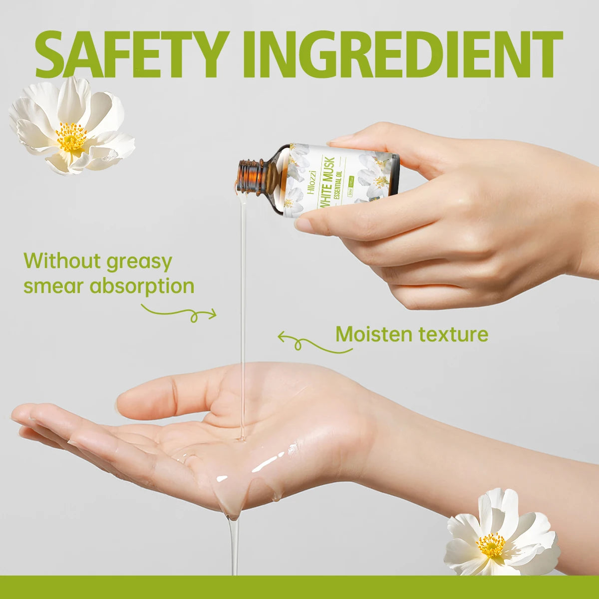 100 ml-60 ml-30 ml MUSQUE BLANC,Convient aux diffuseurs de soins du corps et d'aromathérapie, spa, soins capillaires, produits ménagers.