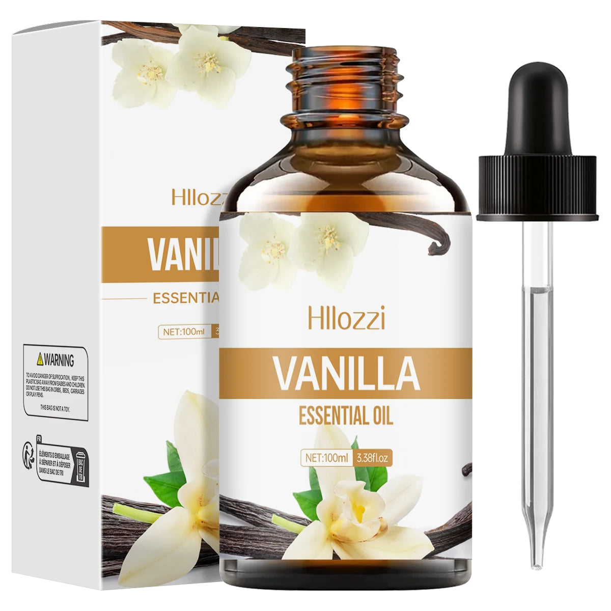 Huile essentielle de vanille, 100ml/60ml/30ml, hydratante et hydratante, soins de la peau, huile essentielle d'aromathérapie, humidificateur d'aromathérapie