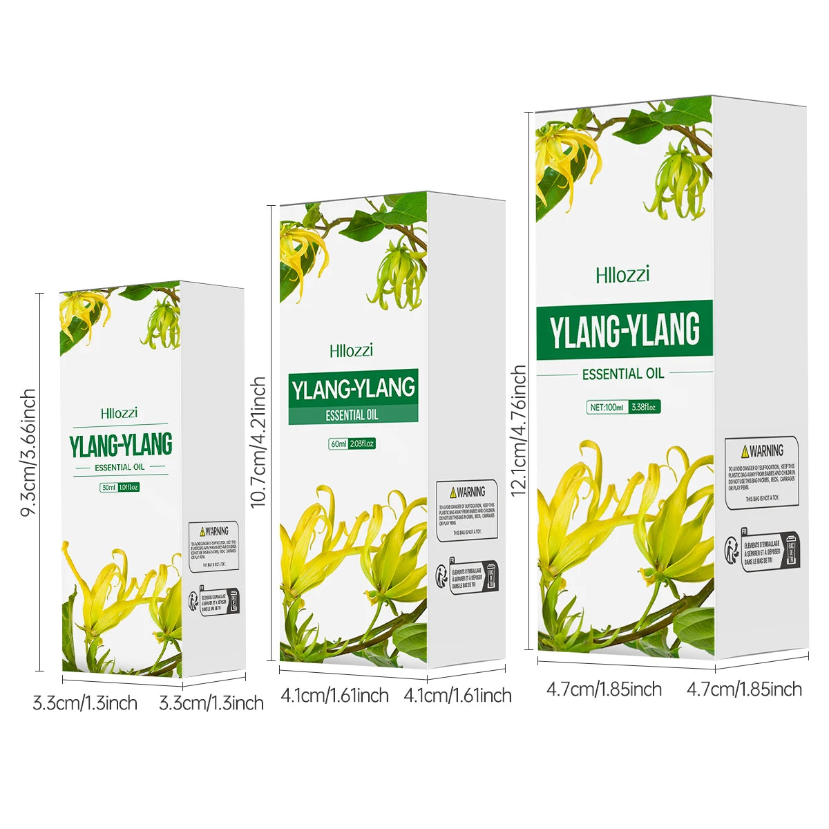 Huile essentielle de Ylang Ylang 100ml/60ml/30ml, pour les soins de la peau, les soins du corps, l'hydratation, parfum longue durée, essentiel multifonctionnel