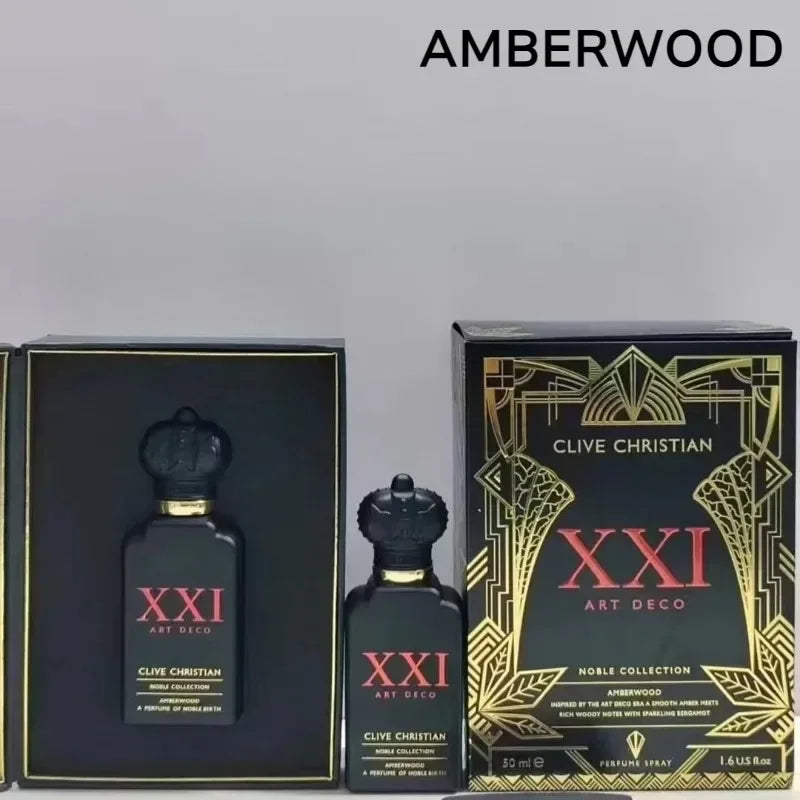 Parfum unisexe Clive Christian Woody Fresh 50 ml – Fragrance élégante longue durée avec des notes de pêche, de jasmin, de rose, de bois de santal, d'ambre et de musc