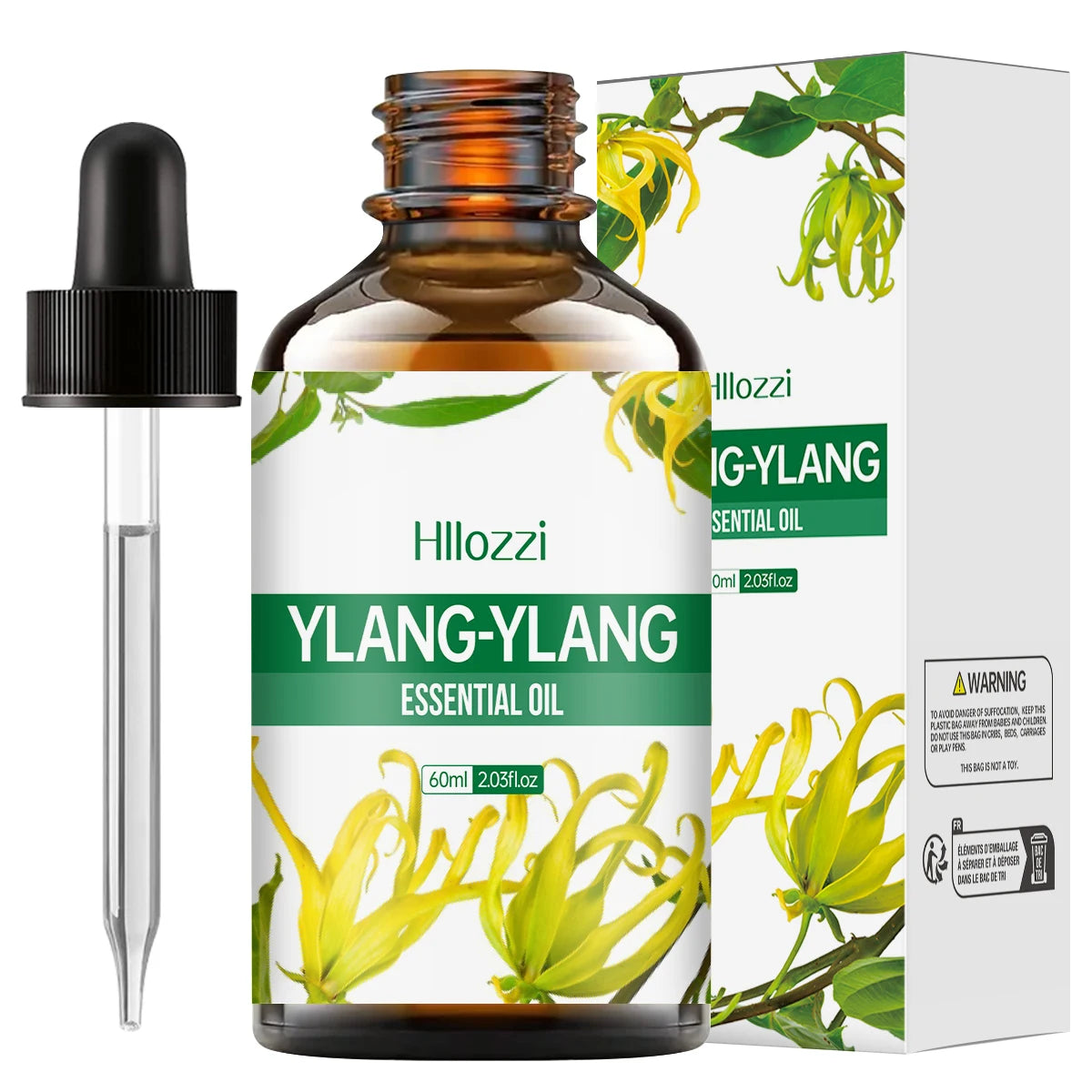Huile essentielle de Ylang Ylang 100ml/60ml/30ml, pour les soins de la peau, les soins du corps, l'hydratation, parfum longue durée, essentiel multifonctionnel