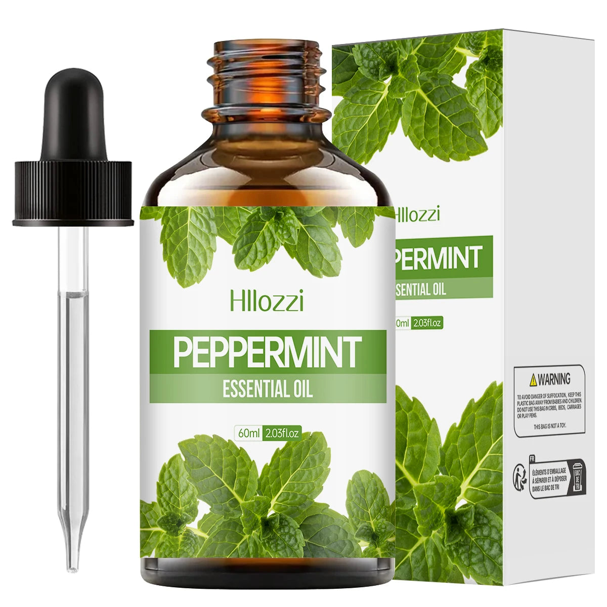 100 ml/60 ml/30 ml huile essentielle de menthe poivrée hydratante multifonctionnelle huile essentielle aromathérapie bougie diffuseur de voiture