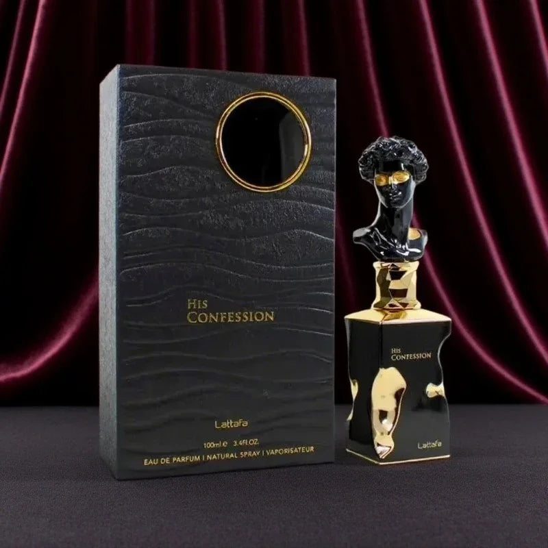 Eau de Toilette Spray 100ml pour Homme Arabe du Moyen-Orient, Parfum Longue Durée, Charmant et Séduisant, Coffret Cadeau