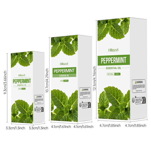 100 ml/60 ml/30 ml huile essentielle de menthe poivrée hydratante multifonctionnelle huile essentielle aromathérapie bougie diffuseur de voiture