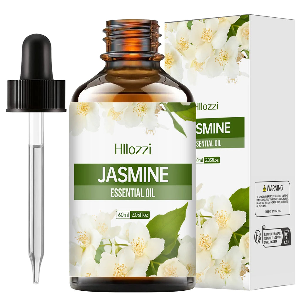 Huile essentielle de jasmin, 100ml/60ml/30ml, aromathérapie, huile essentielle multifonctionnelle, diverses scènes, riche en saveur, hydratante
