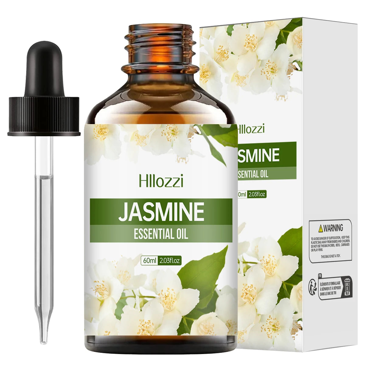 Huile essentielle de jasmin, 100ml/60ml/30ml, aromathérapie, huile essentielle multifonctionnelle, diverses scènes, riche en saveur, hydratante