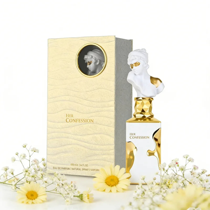 Lattafa His Confession 100ml/3.4oz Eau de Parfum Arabe, Cologne aux Phéromones, Parfum Longue Durée pour Homme, Cadeau de Noël