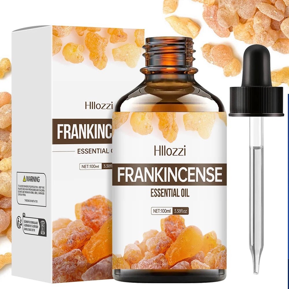 100 ml/60 ml/30 ml huile essentielle d'encens huile essentielle de masaje hydratant y hydratant humidificateur d'aromathérapie