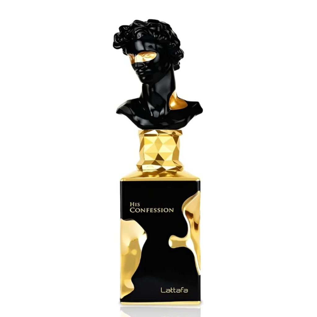 Lattafa His Confession 100ml/3.4oz Eau de Parfum Arabe, Cologne aux Phéromones, Parfum Longue Durée pour Homme, Cadeau de Noël