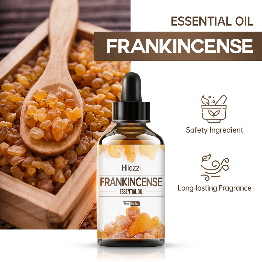 100 ml/60 ml/30 ml huile essentielle d'encens huile essentielle de masaje hydratant y hydratant humidificateur d'aromathérapie
