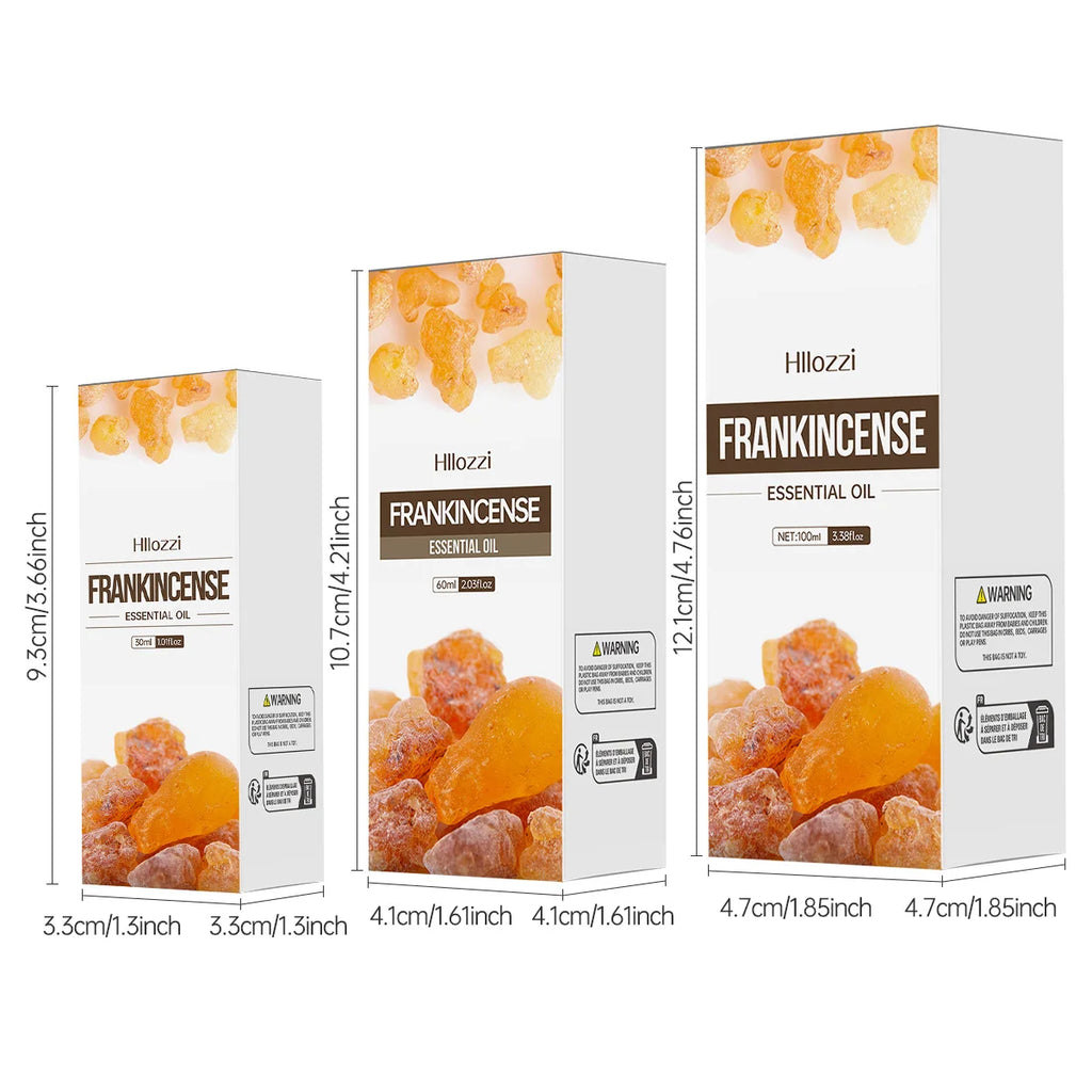 100 ml/60 ml/30 ml huile essentielle d'encens huile essentielle de masaje hydratant y hydratant humidificateur d'aromathérapie
