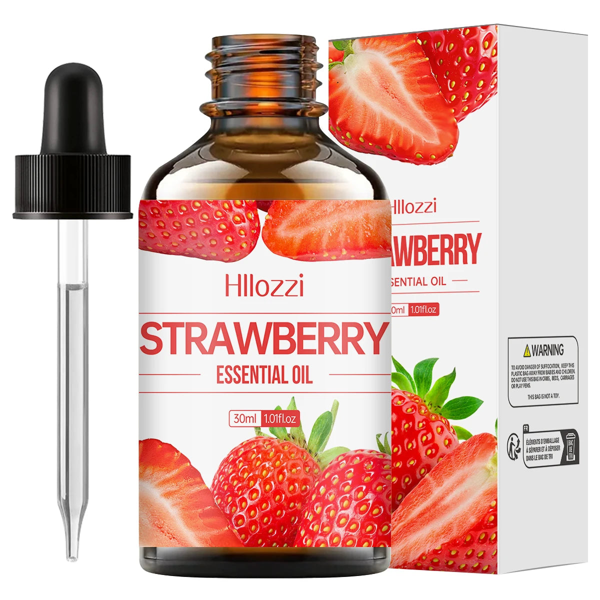 100 ml/60 ml/30 ml huile essentielle de fraise huile essentielle de fruit aromathérapie aromathérapie huile essentielle humidificateur diffuseur