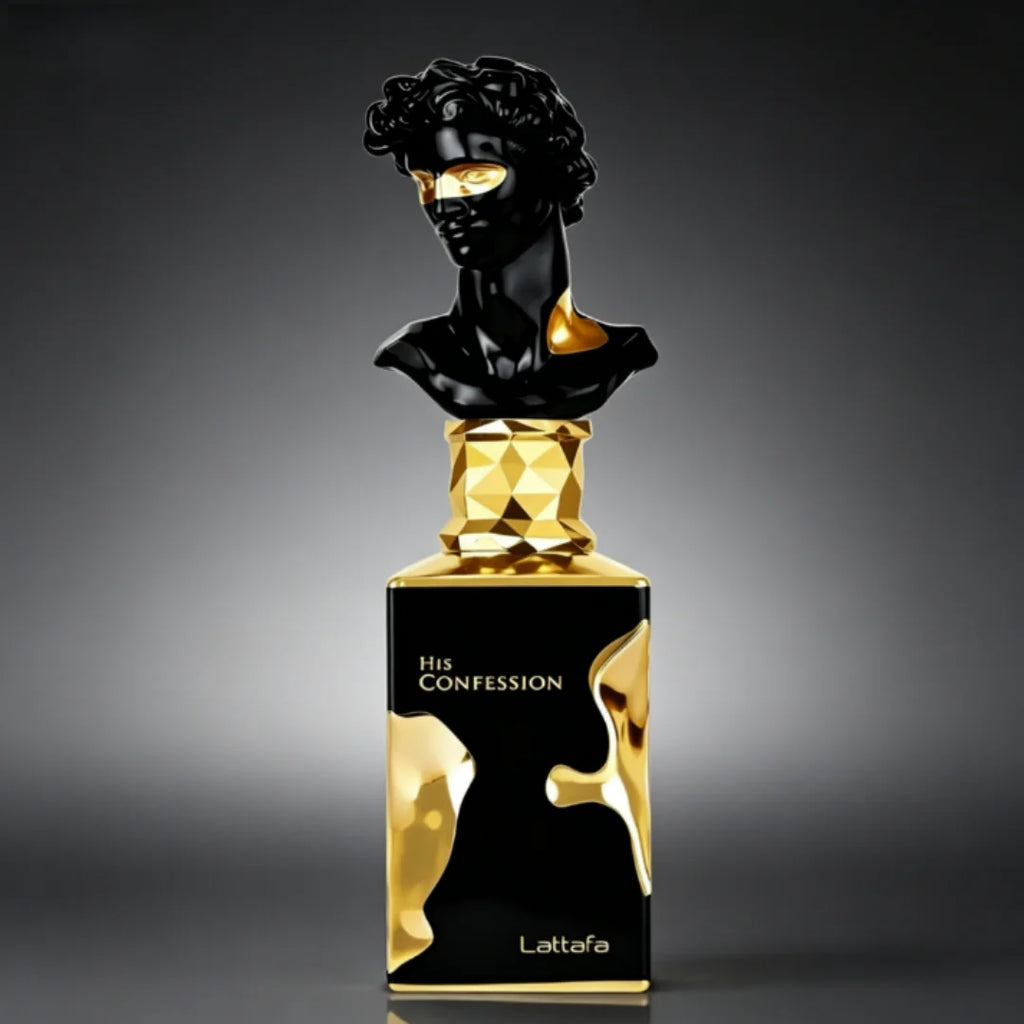 Lattafa His Confession 100ml/3.4oz Eau de Parfum Arabe, Cologne aux Phéromones, Parfum Longue Durée pour Homme, Cadeau de Noël