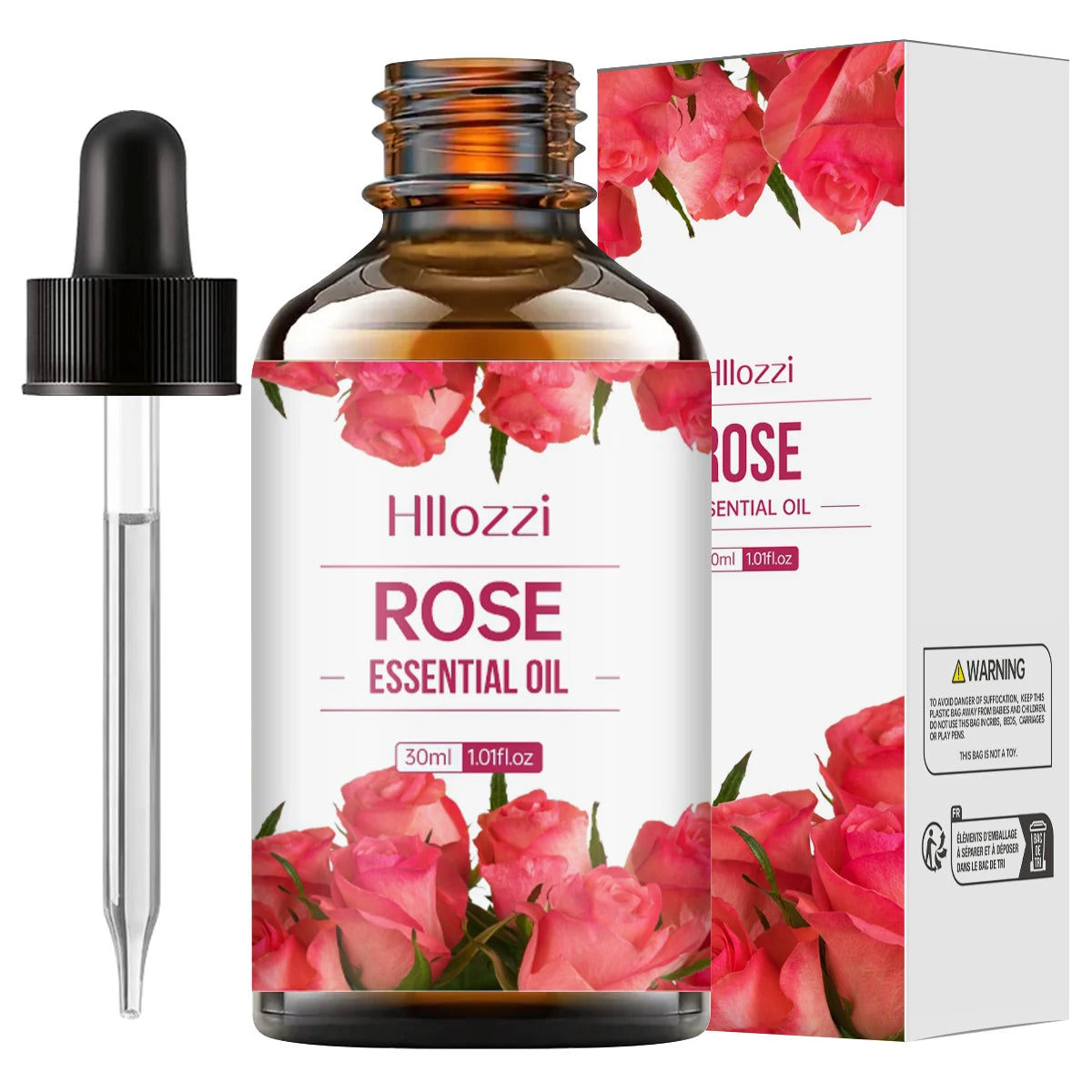 100 ml/60 ml/30 ml huile essentielle de rose soins de la peau parfum aromathérapie huile essentielle parfum Massage huile hydratante