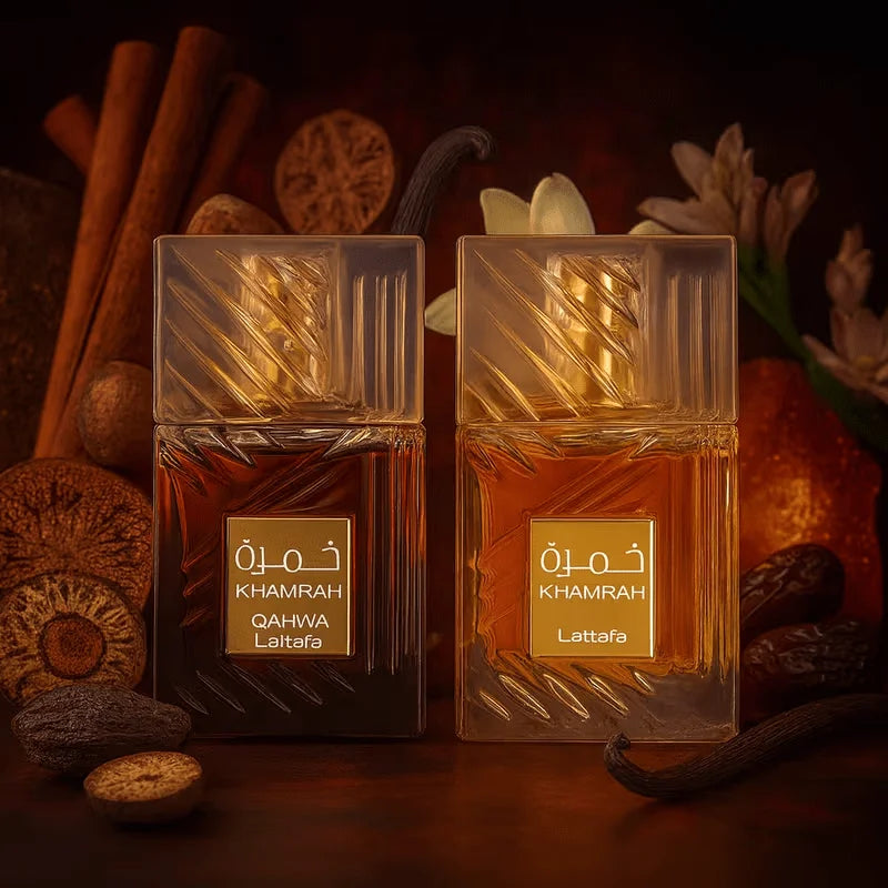 LATTAFA - COFFRET KHAMRAH & KHAMRAH QAHWA 50ML*2 - EAU DE PARFUM MIXTE