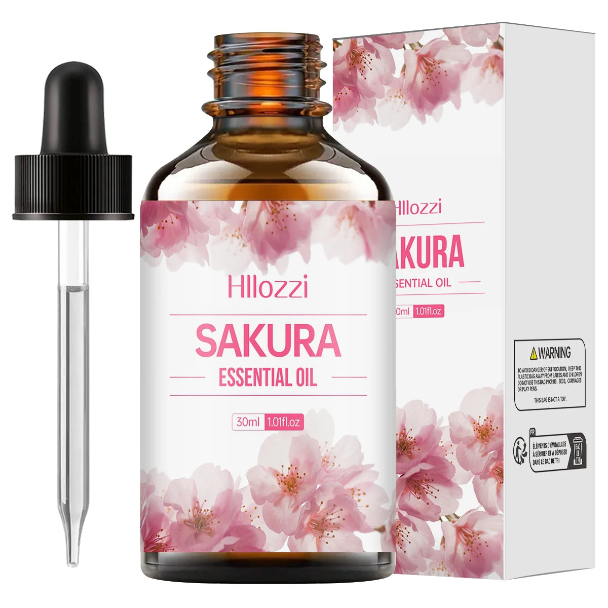L'huile essentielle de fleur de cerisier 100ml/60ml/30ml convient aux soins de la peau du visage, aux soins du corps, à l'aromathérapie, à l'aromathérapie