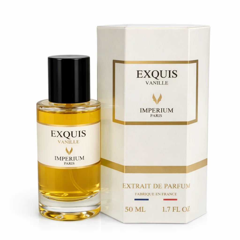 IMPERIUM PARIS EXQUIS VANILLE 50ML EXTRAITE DE PARFUM - VANILLE BOURBON SANTAL AMBRE LUXURY HIGH CONCENTRATION SCENT